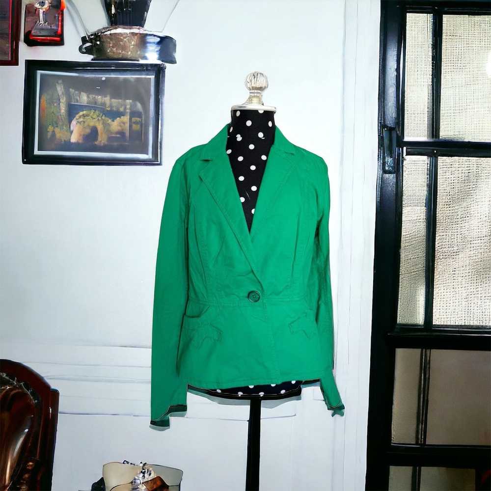 Other CAbi Womens Jacket Sz S Verde Green Single … - image 3