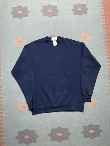 Lee × Made In Usa × Vintage VTG 90s sweatshirt bl… - image 1