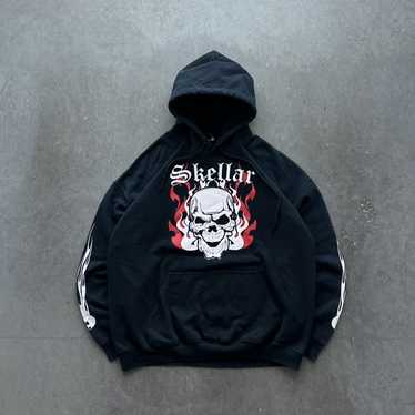 Affliction × Jnco × Vintage Vintage Y2K Skull Fla… - image 1