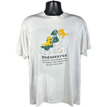 Fruit Of The Loom Vintage Dadasaurus Art Tee - image 1