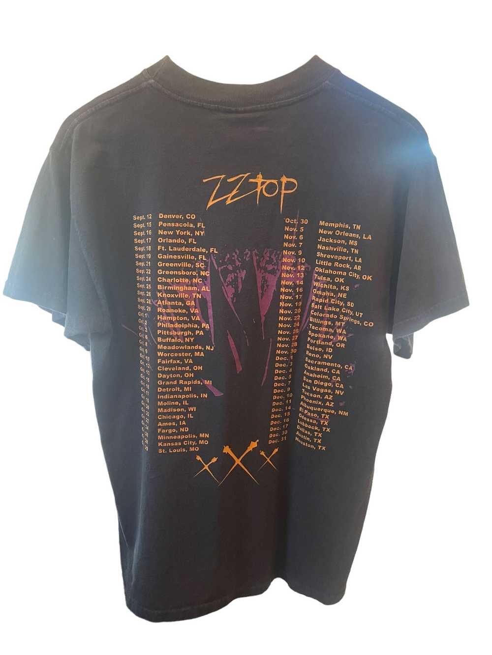 Band Tees × Giant × Vintage 1999 Giant ZZ Top XXX… - image 2