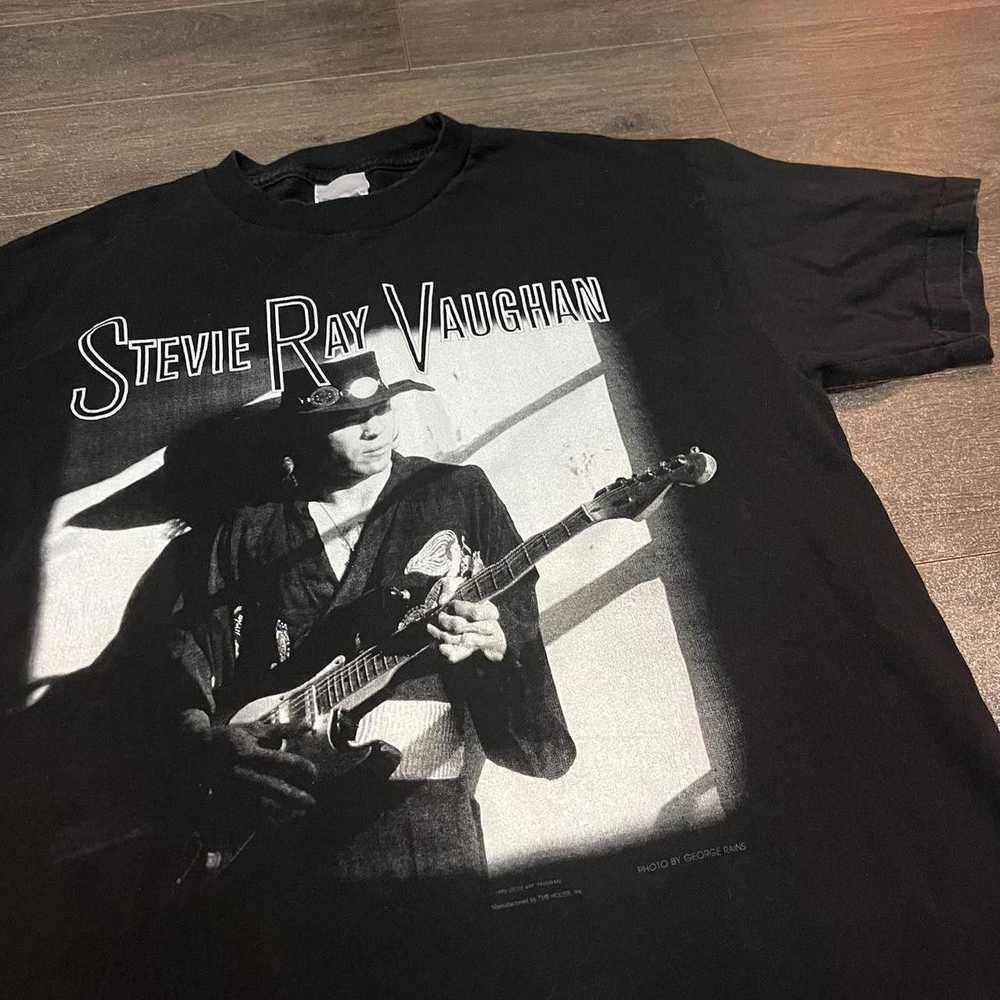 Designer Vintage Stevie Ray Vaughan T Shirt 00s L… - image 3