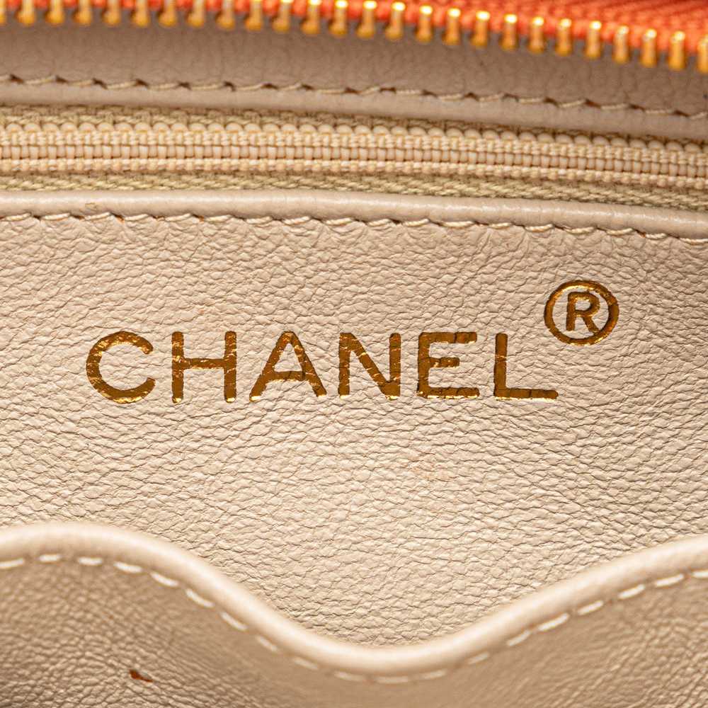 Orange Chanel CC Quilted Calfskin Chain Shoulder … - image 6