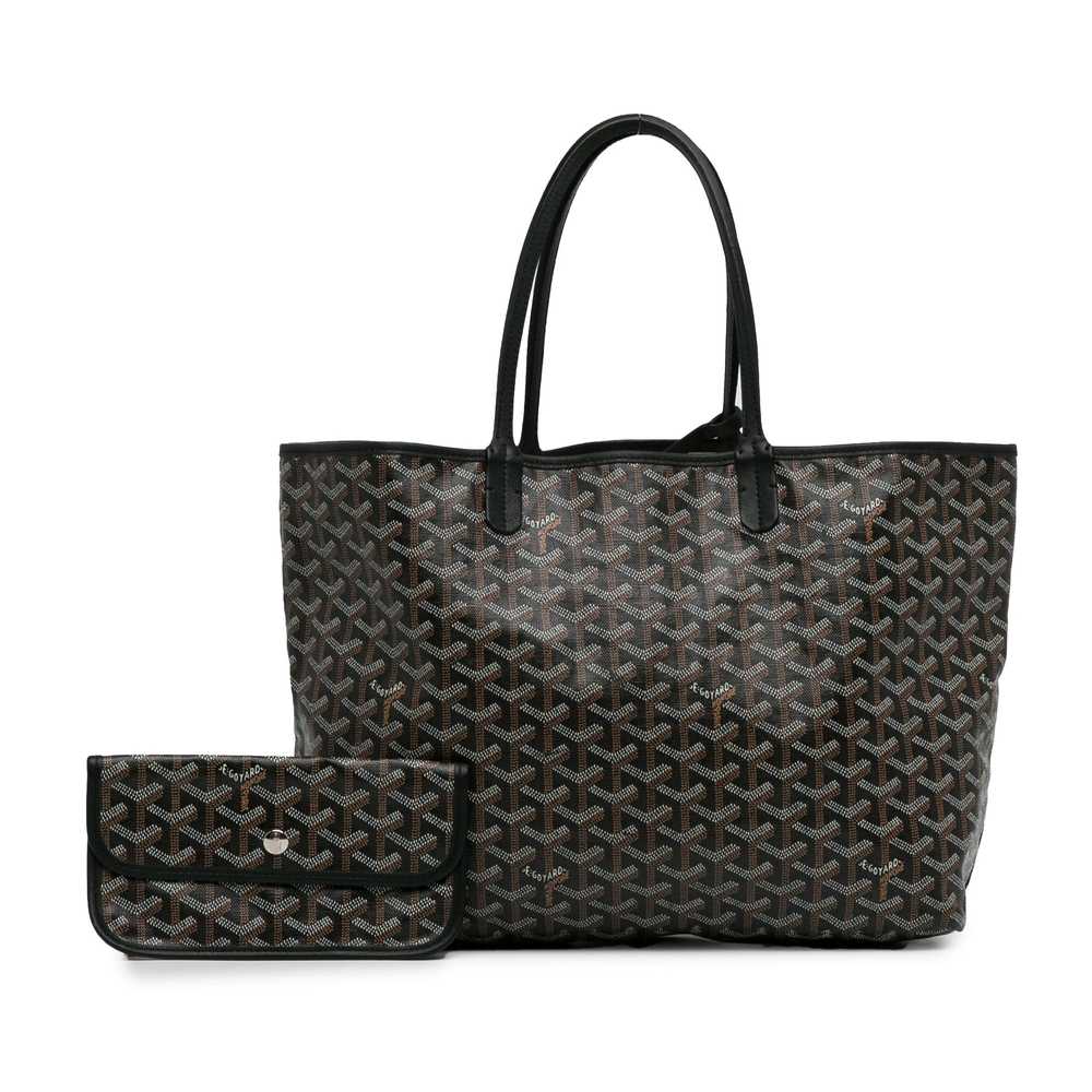 Black Goyard Goyardine Saint Louis PM Tote Bag - image 10