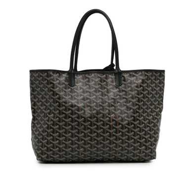 Black Goyard Goyardine Saint Louis PM Tote Bag - image 1