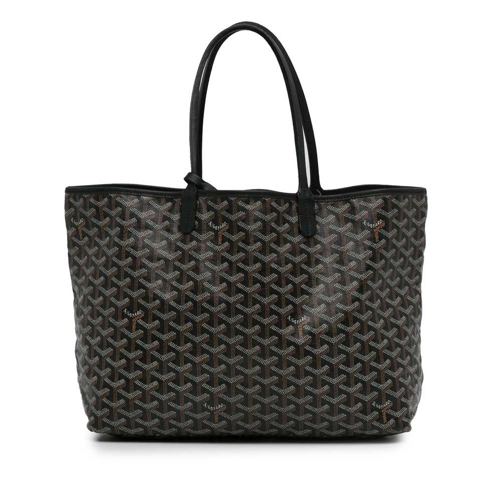 Black Goyard Goyardine Saint Louis PM Tote Bag - image 3