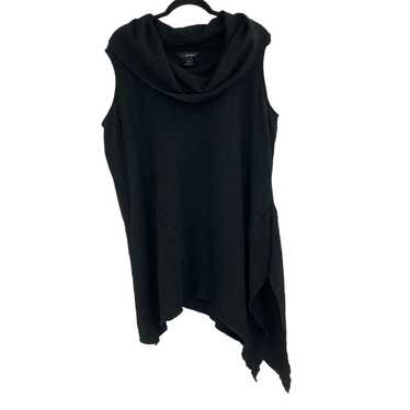 Ali Miles Black Stretchy Lagenlook Sleeveless Cow… - image 1