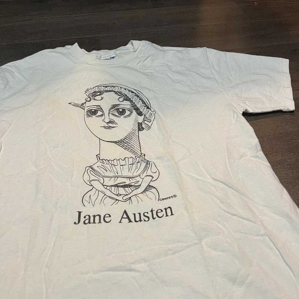 Hanes Vintage Jane Austen T Shirt 1991 Large - image 3