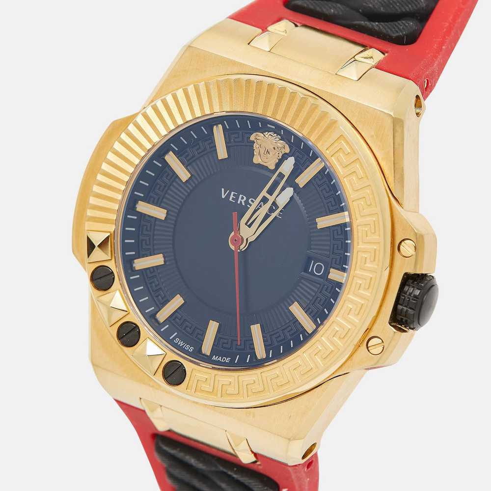 Versace VERSACE Black Gold PVD Coated Stainless S… - image 2