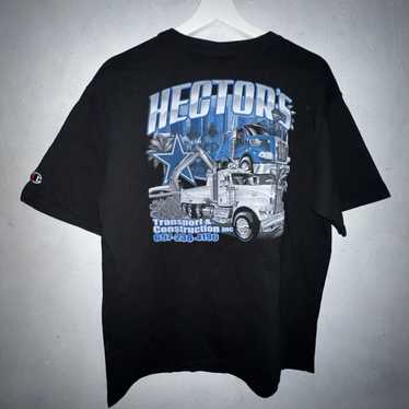 Champion × Streetwear 21x28 Tow Truck Big Rig Hec… - image 1