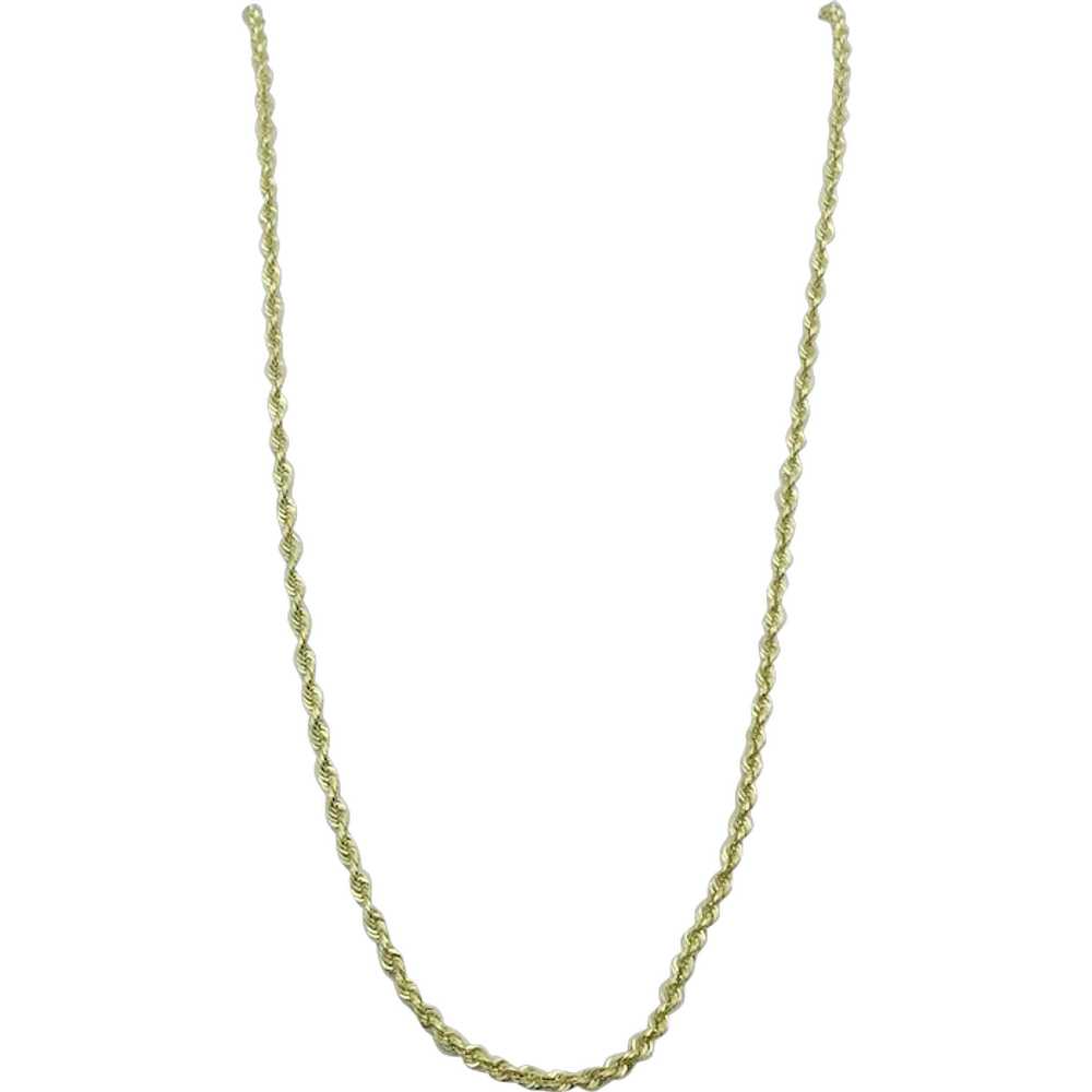 14K Hollow Rope Chain - image 1