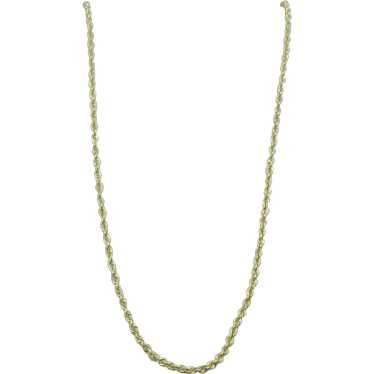 14K Hollow Rope Chain - image 1