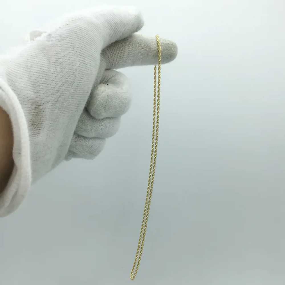 14K Hollow Rope Chain - image 3