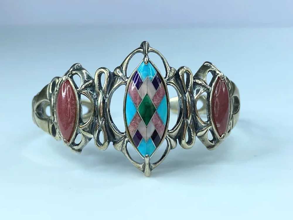 Southwestern Carolyn Pollack Sterling silver Rhod… - image 2