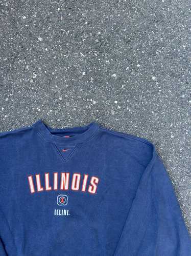 Nike × Vintage Vintage 90s Nike Illinois Crewneck 