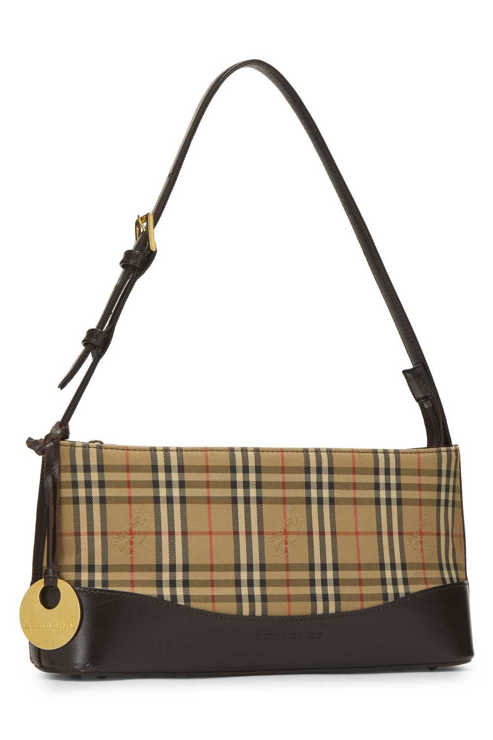 Brown Haymarket Canvas Handbag Long - image 2