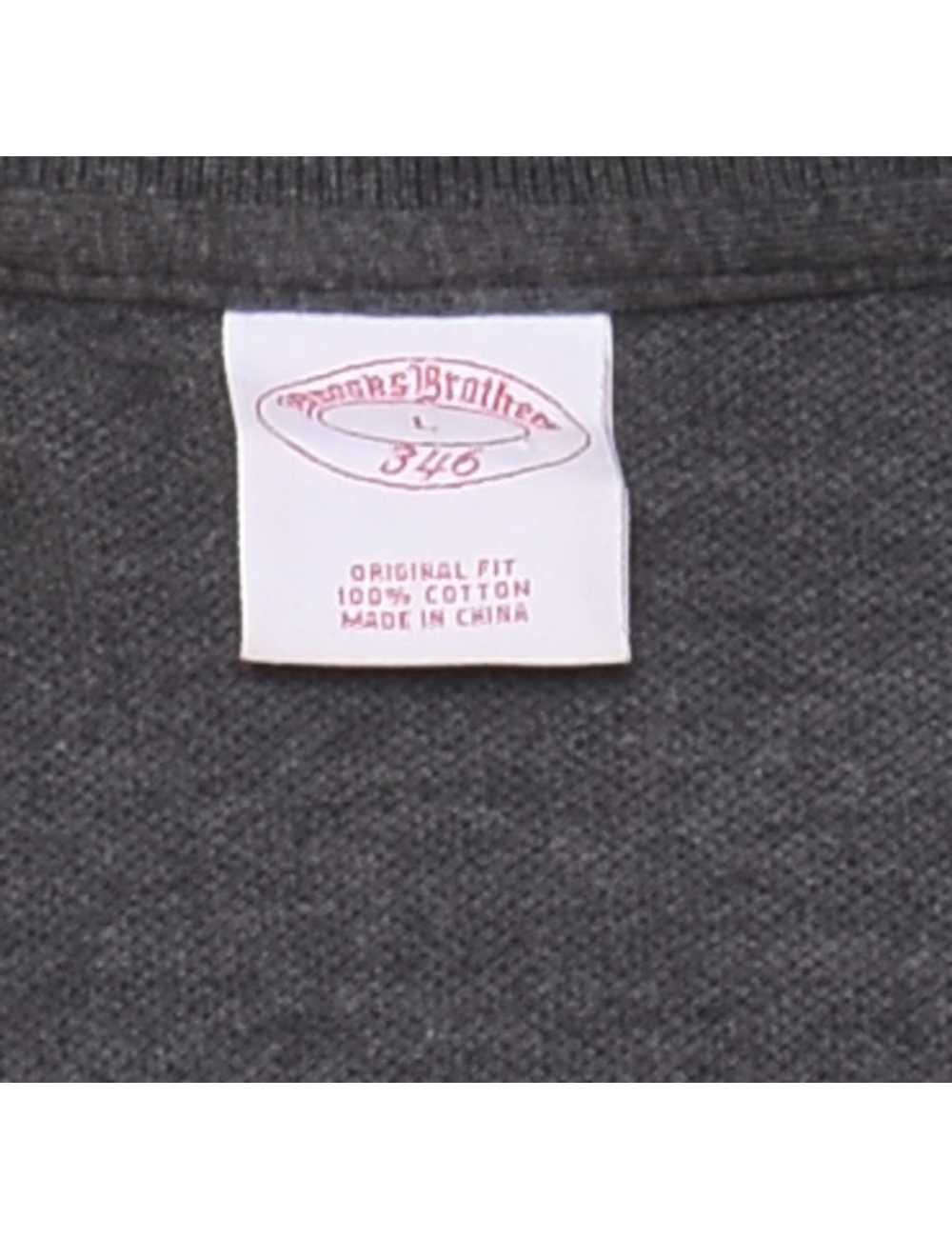 Brooks Brothers Classic Grey Polo Shirt - L - image 4