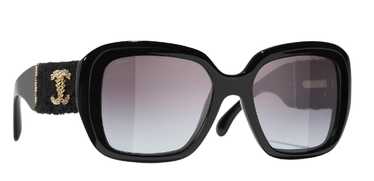 Product Details Chanel Black Square Frame Tweed D… - image 1