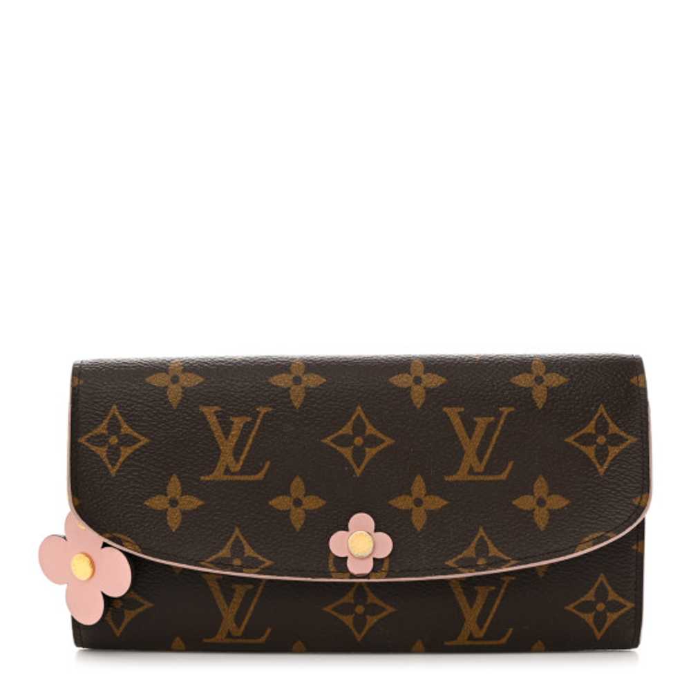 LOUIS VUITTON Monogram Bloom Flower Emilie Wallet… - image 1