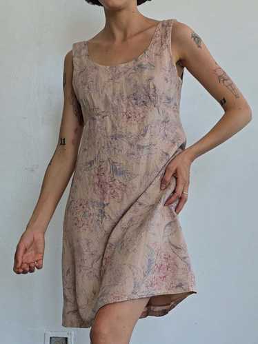 Laura Ashley Linen Sundress - Floral