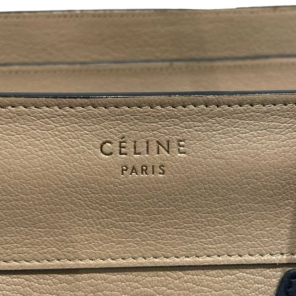 CELINE/Tote Bag/Leather/BEG/Luggage Tote - image 3