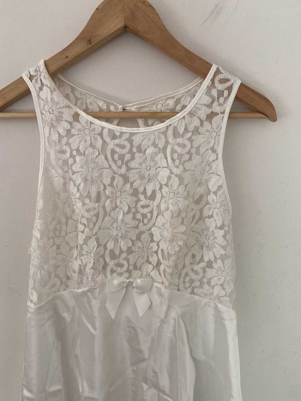 Vintage VNTG white lace babydoll dress - image 2