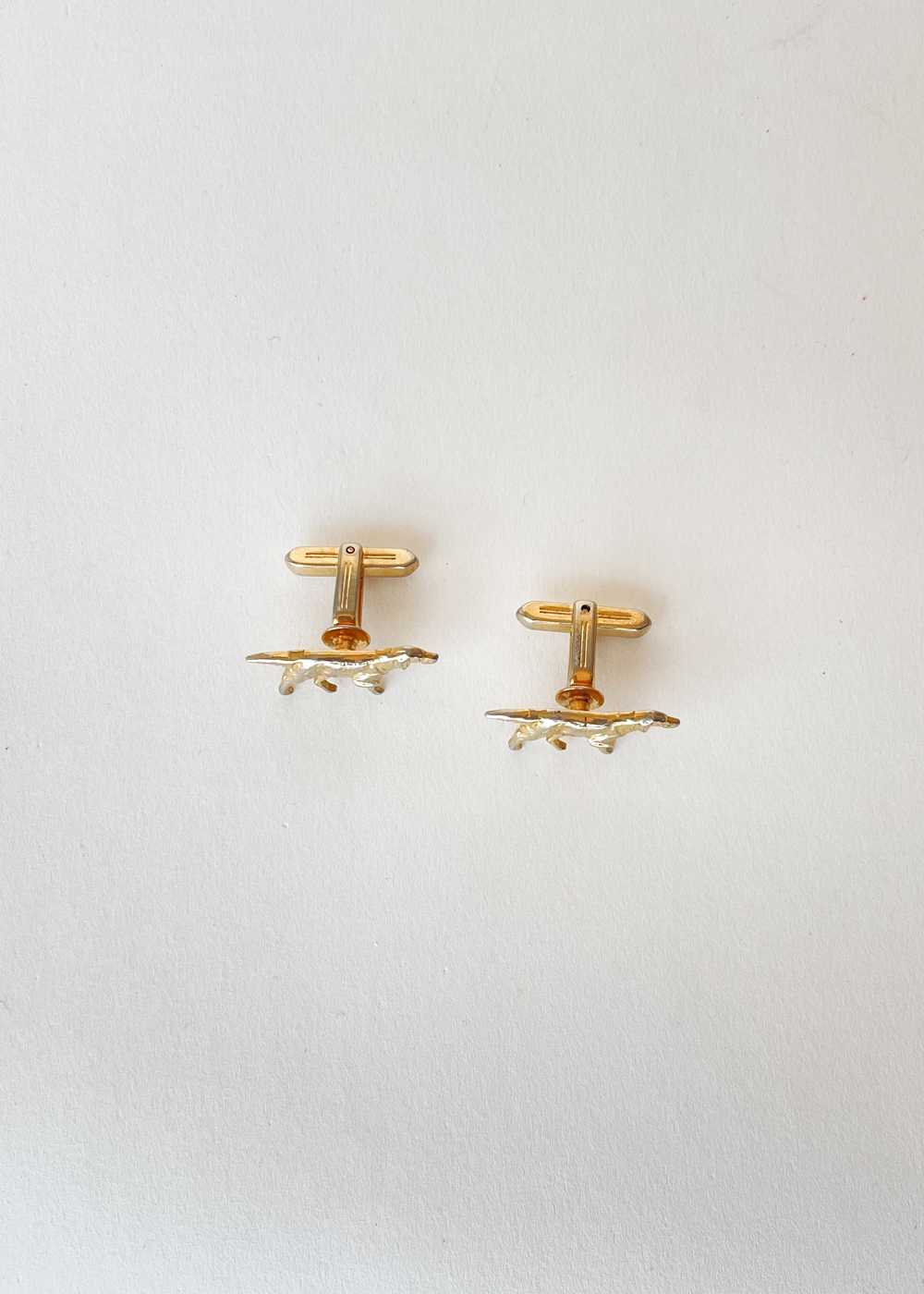 Vintage 1950s Dog Cufflinks - image 3