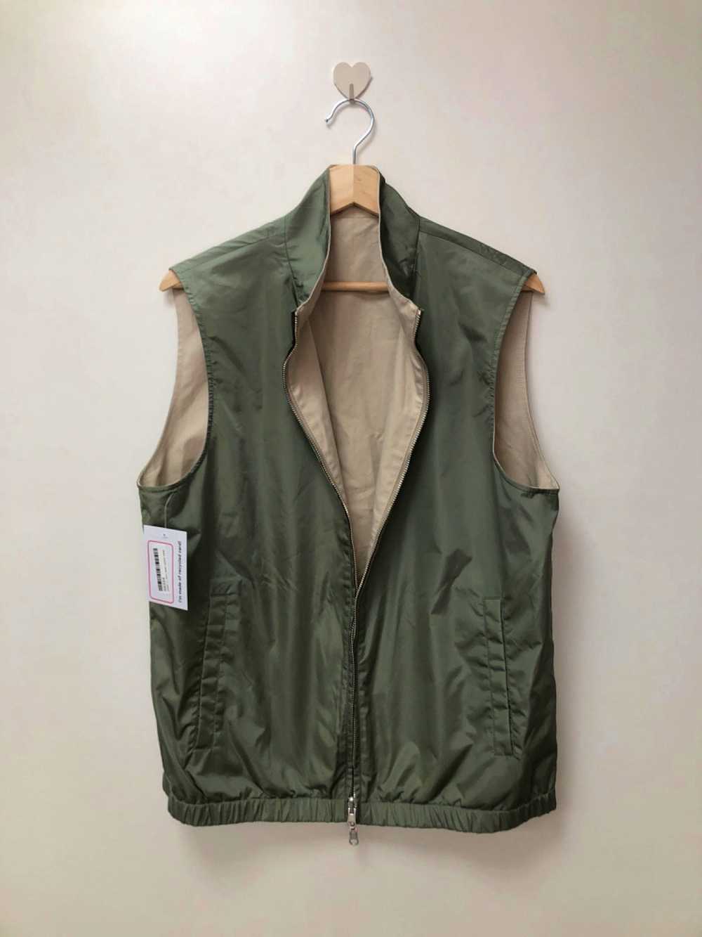 Unbranded Reversible Beige/Green Gilet Vest UK M - image 3