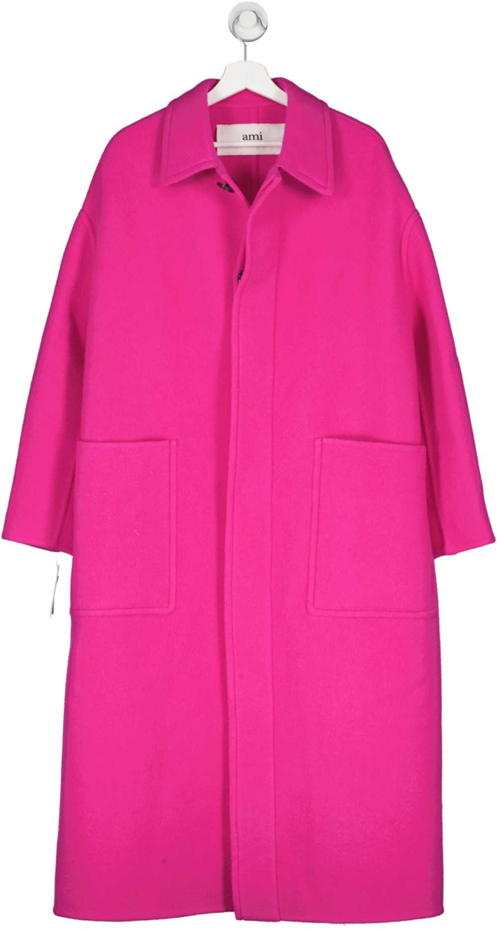 Ami Alexandre Mattiussi Pink Oversize Wool Single… - image 1