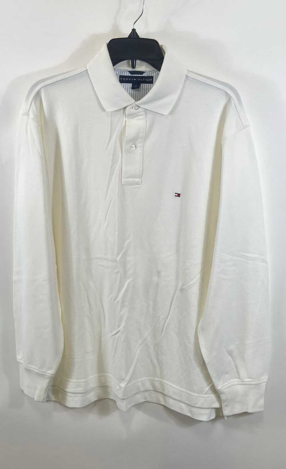 NWT Tommy Hilfiger Mens White Cotton Long Sleeve … - image 1