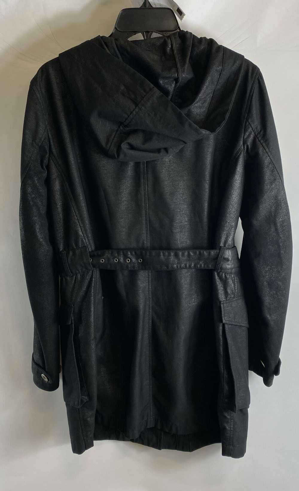 Diesel Womens Black Belted Hooded Pockets Long Sl… - image 2