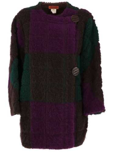 Missoni Pre-Owned 1980s colour-block coat - Purple - image 1