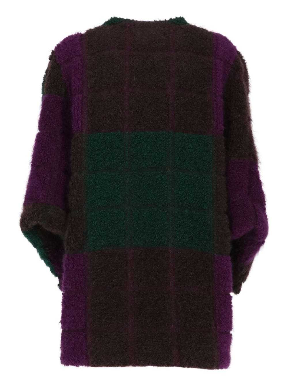 Missoni Pre-Owned 1980s colour-block coat - Purple - image 2