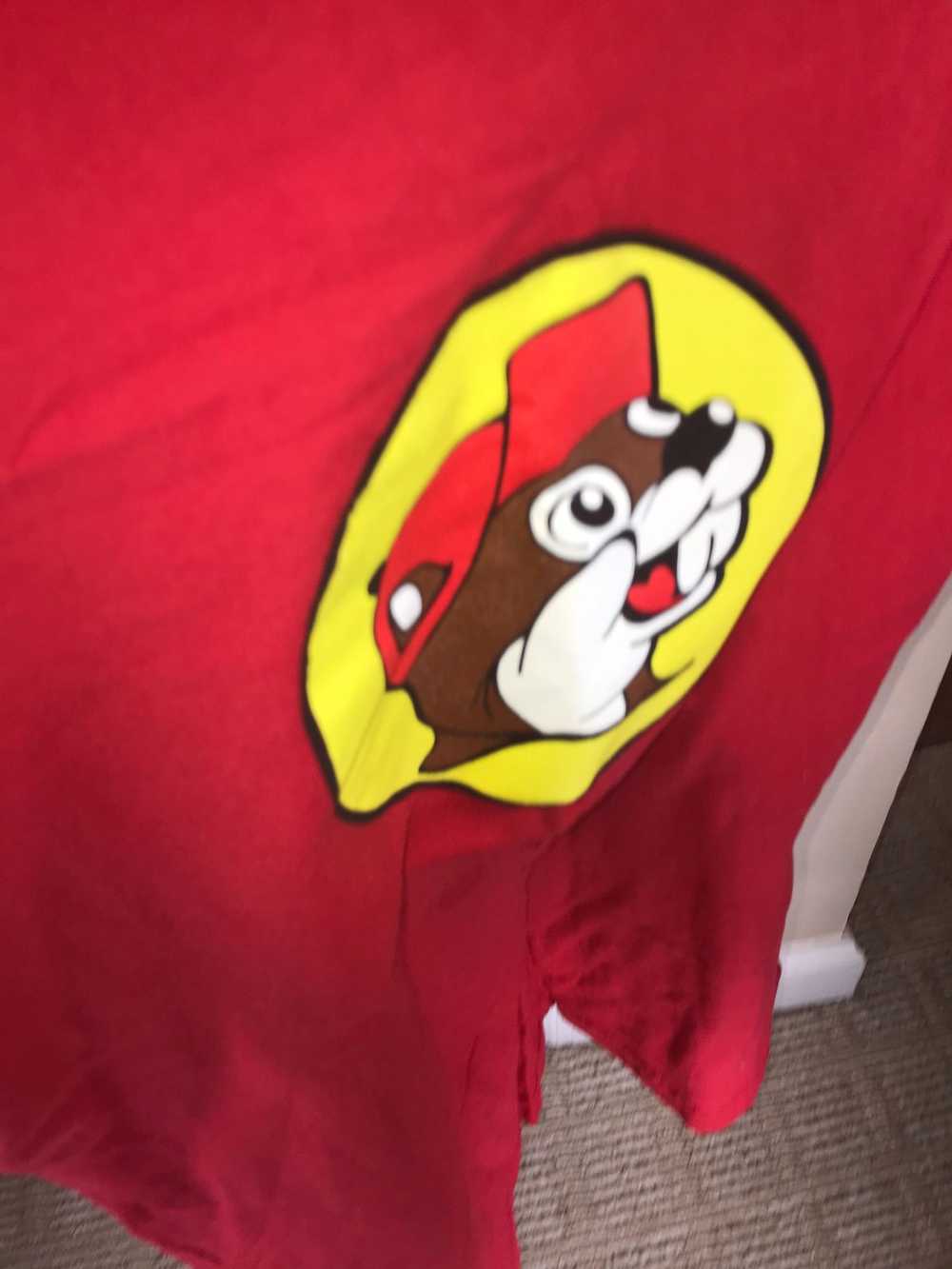 Nike Buc-ees Beaver Logo Short Sleeve Red T-Shirt… - image 3