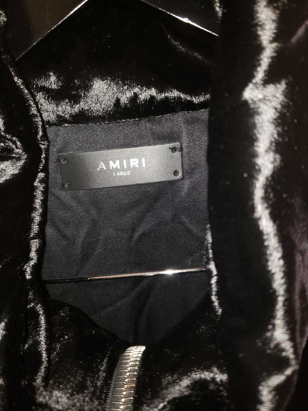 Amiri Velvet Puffer Bomber Jacket - image 3