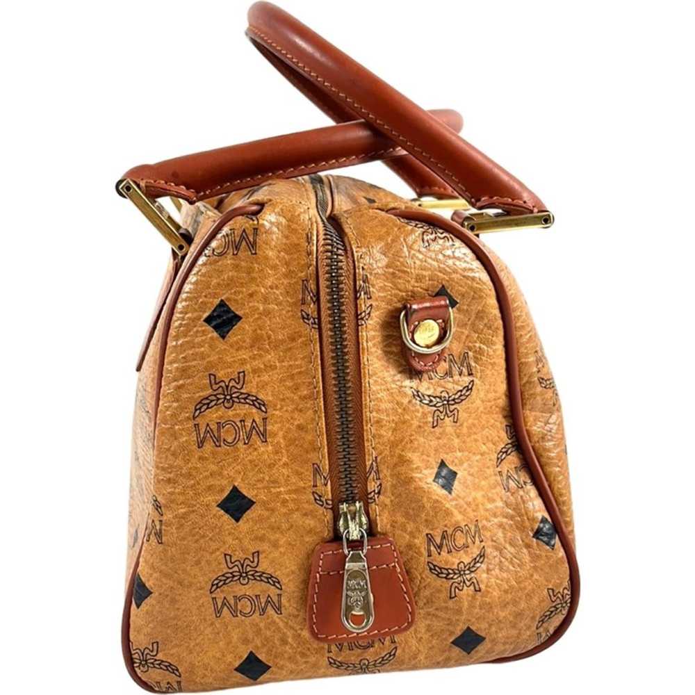 MCM MCM Cognac Visetos Coated Canvas Heritage Bos… - image 8