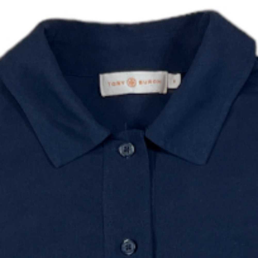 Tory Burch Tory Burch Collared Navy Blue Shirt | … - image 4