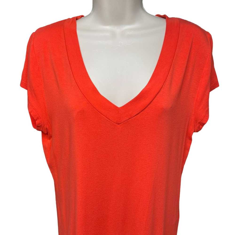 Merona Womens Merona Red T Shirt V Neck Blouse To… - image 2