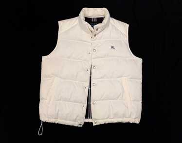 BURBERRY BLUE LABEL ダウンベスト 38 ホワイト BURBERRY BLUE LABEL ダウンベスト 38 ホワイト