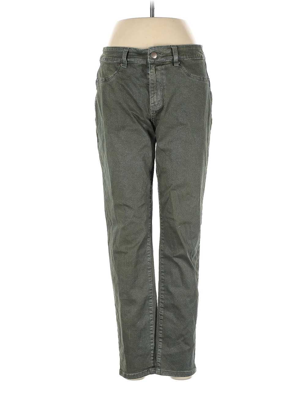 Soft Surroundings Women Green Jeans 8 - image 1