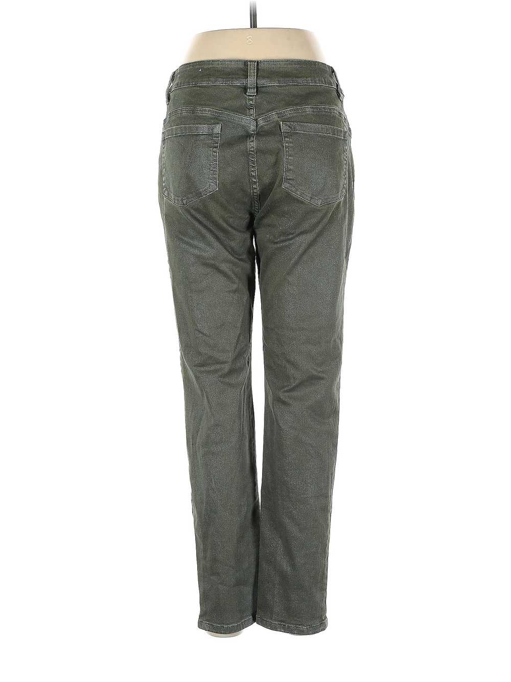 Soft Surroundings Women Green Jeans 8 - image 2