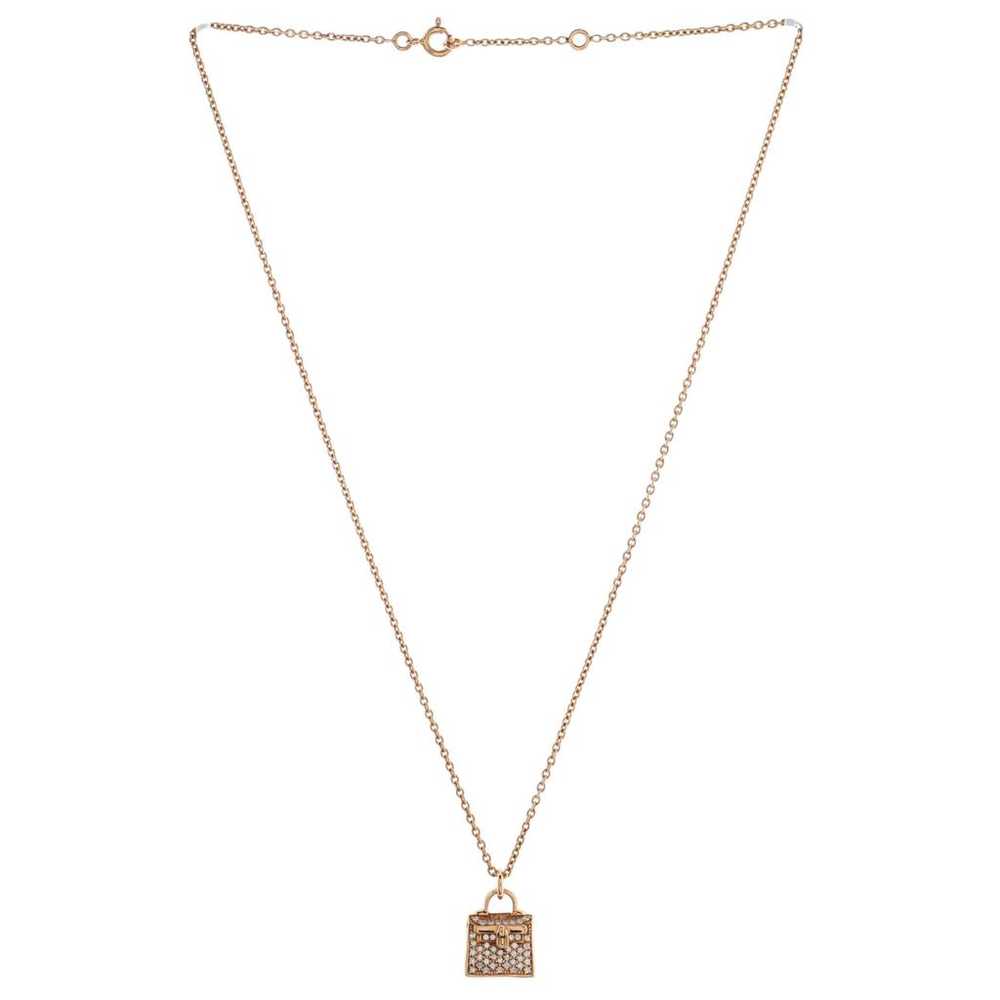 Hermès Pink gold necklace - image 3