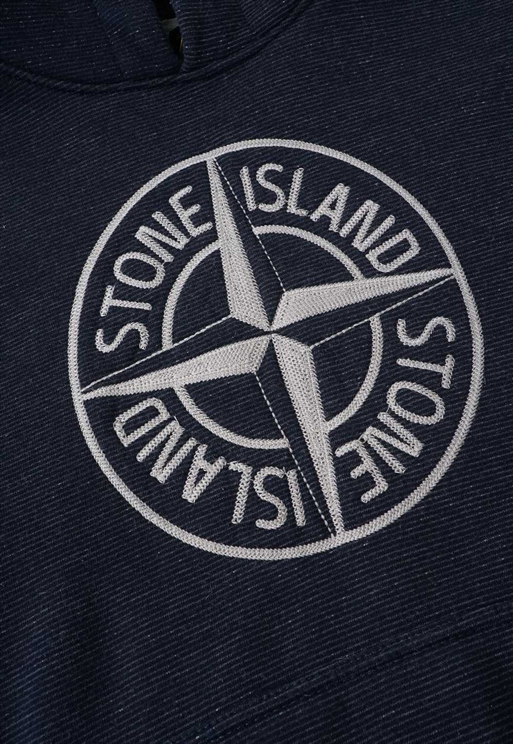 Vintage Stone Island Navy Hoodie Mens - image 4