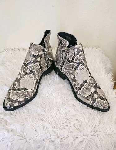 STEVEN by Steve Madden Snake Pattern Boots - image 1