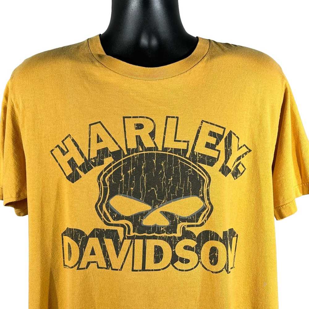 Harley Davidson Vintage Harley Davidson Skull Tee - image 2