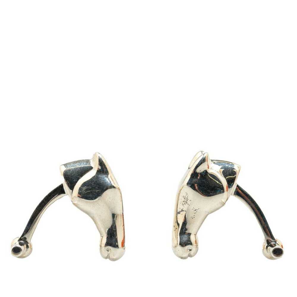 Hermes Hermes Cheval Horse Motif Cufflinks Silver… - image 4