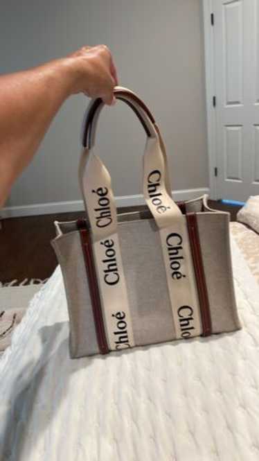 バッグ Chloe WOODY MEDIUM TOTE BAG soft tan Medium Woody Tote Bag | Classic Design for Effortless Style