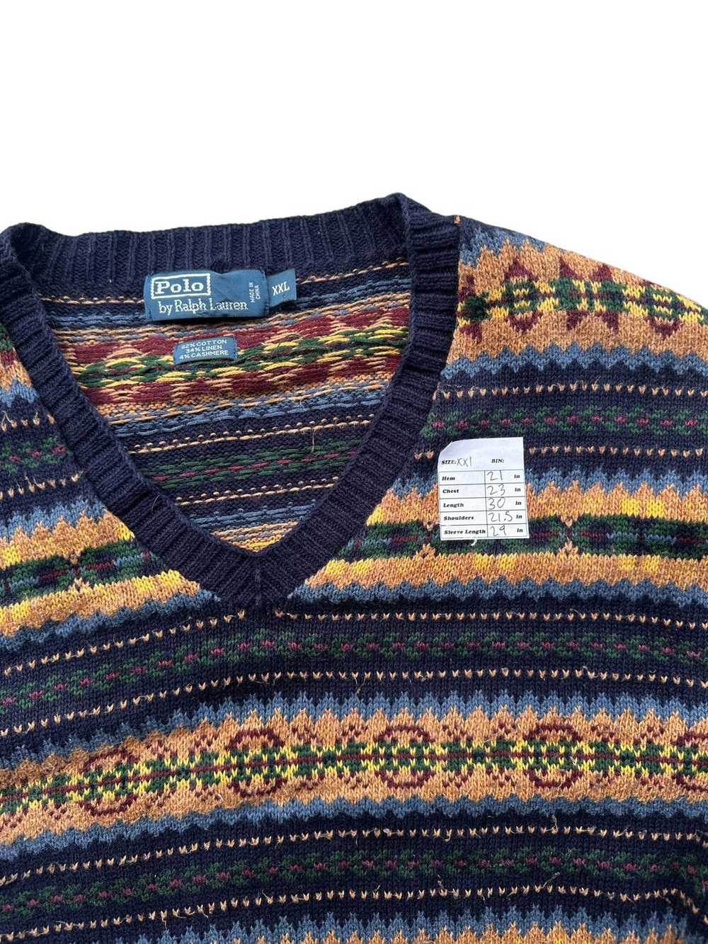 Vintage Vintage 90s Polo Ralph Lauren KNITWEAR Sw… - image 2