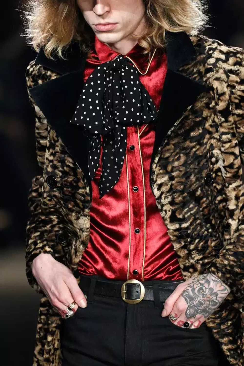 Saint Laurent Paris Saint Laurent Paris 16fw Red … - image 5