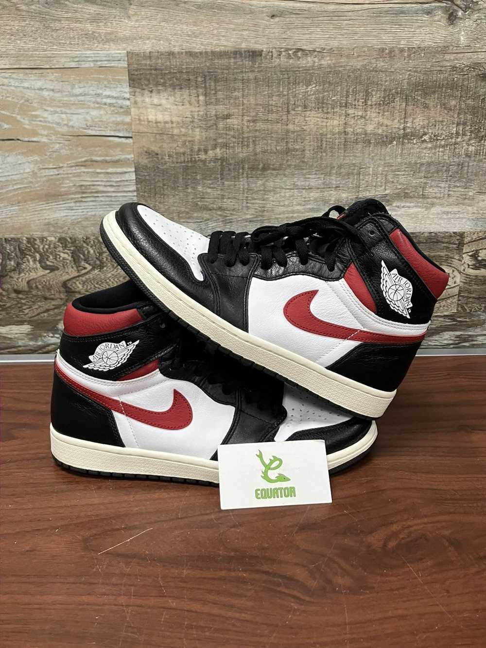 Jordan Brand × Nike Jordan 1 Black Gym Red Size 9… - image 1